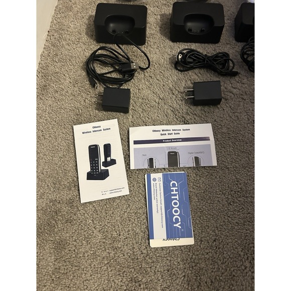 Chtoochy Handheld Wireless Rechargeable Intercom‎ System 4 New C668-P4 - Picture 8 of 9